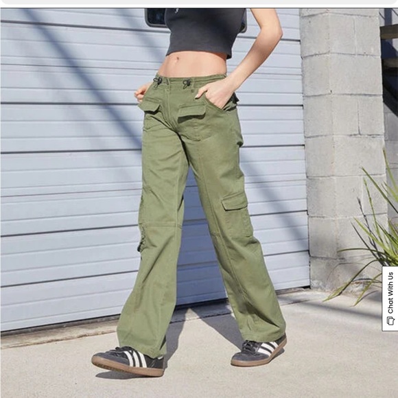 Brandy Melville Pants & Jumpsuits Green Brandy Melville Cargo Pants Poshmark